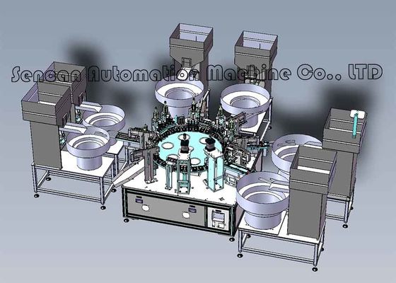 Customizable Heli Cap Assembly Machine 50HZ Automatic Screw Capping Machine