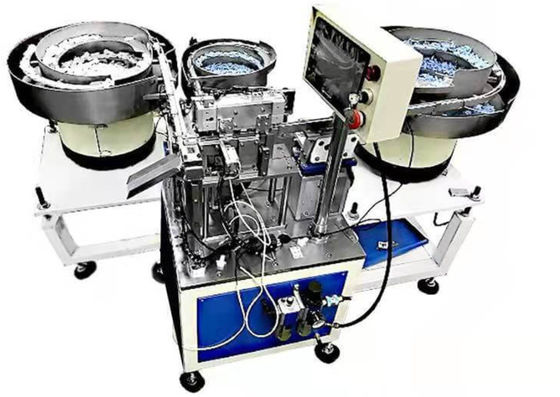 Automated assembly machine for blood collection needles, made of stainless steel, with good quality, high capacity and fast running speed.