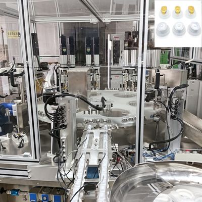 Euro Cap Assembly Machine for Automatic Assembly of Easy Peel Foil Caps for IV Infusion Soft Bags and Bottles