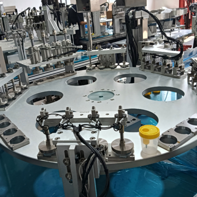 Automated Urine Cup Assembly Machine Customisable, highly flexible, and adaptable
