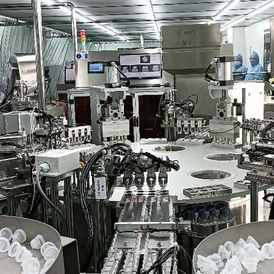 Good price Turntable Type Infusion Bottle Double-Fold Cap Assembly Machine online