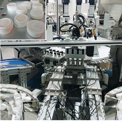 Good price Turntable Desiccant Cap Assembly Machine Stable Performance PLC Control Remote Control online