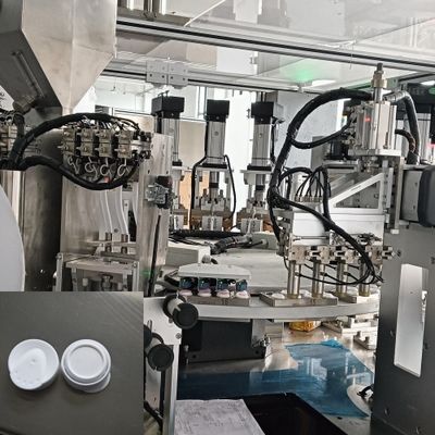 Good price Automatic Silica Gel Desiccant Cap Filling Sealing  Assembly Machine With Desiccant Supply Bin Which Can Protect Desiccant From Moisture And Pollution online