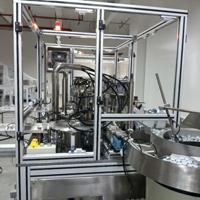 Good price Single-pull ring cap automated assembly machine, available in turntable and mechanical configurations. online