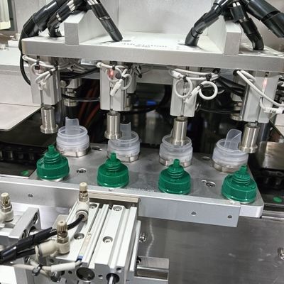 Good price High Accuracy Servo Motor Driven Laundry Detergent Cap Assembly Machine with 99% Qualified Rate online