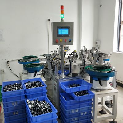 Automatic Spring Riveting Assembly Machine PLC Control Rotary Chuck Capper