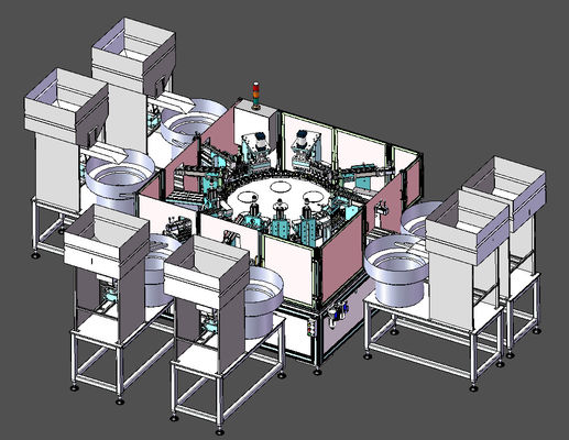 Simple Maintenance  Easy Operation For Milk Cap Assembly Machine Sencan Non-Standard Customized Machine