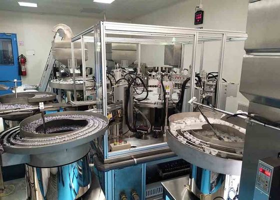 Eight station double folding cap assembly machine