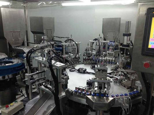 Aluminum plastic cover assembly machine with PLC system