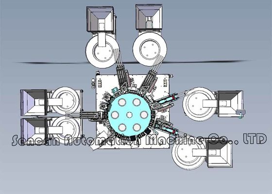 Customizable Heli Cap Assembly Machine 50HZ Automatic Screw Capping Machine
