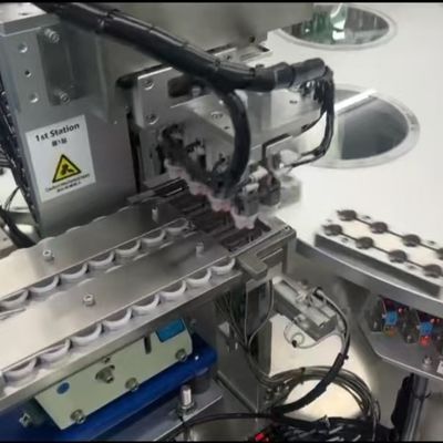 High Precision Stable Pressure Euro Cap Assembly Machine For Pharmaceutical Products ISO And GMP Compliant