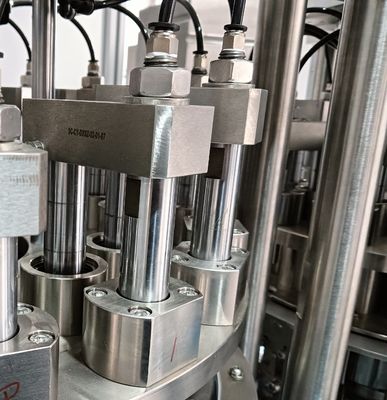 Stainless Steel And Aluminum Alloy Euro Cap Assembly Machine With Independent Driving Source Easy Maintenance