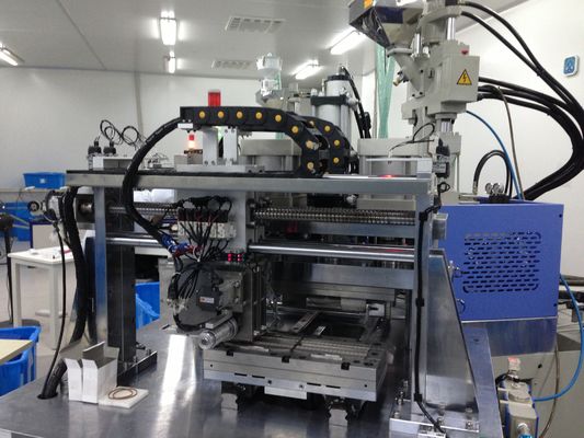 Integrated production line for common blood collection needles with high production efficiency, high quality and fast run rate