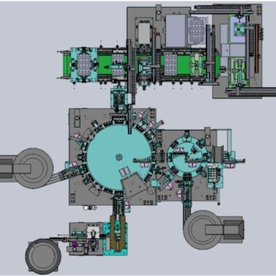 PLC Control System and Human-Machine Interface Operation Medical Product Assembly Machine for Nasal Swab Production
