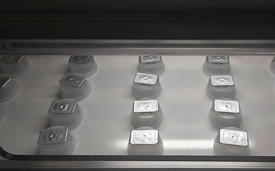 Euro Cap Assembly Machine for Automatic Assembly of Easy Peel Foil Caps for IV Infusion Soft Bags and Bottles