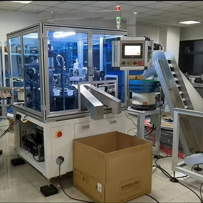 Filp Cap Assembly Machine Turntable Type Operation With Feeding Elevator High Efficiency
