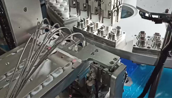 Euro Cap Assembly Machine for Automatic Assembly of Easy Peel Foil Caps for IV Infusion Soft Bags and Bottles