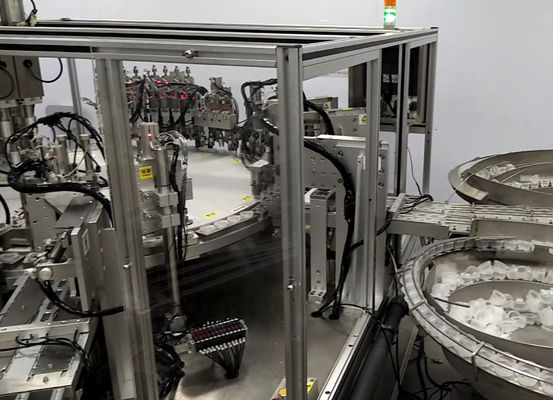 Euro Cap Assembly Machine With Servor Motor Drive And Stainless Steel / Aluminum Alloy Components For Pharmaceutical Industry