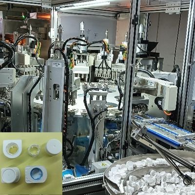 Customized Turntable Or Loop Production Line For Heli Cap Assembly Machine With Automatic Detection