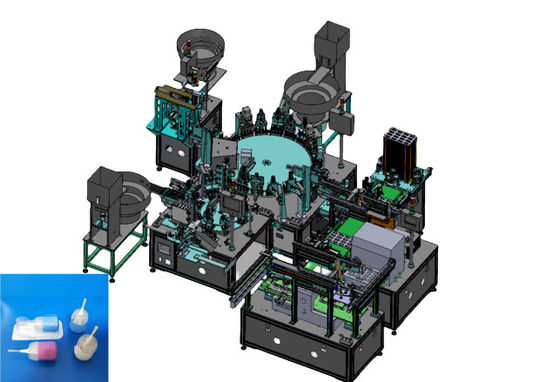 Stainless Steel And Aluminum Alloy Materials For Clean Room Requirements With Medical Product Assembly Machine For Nasal Swab