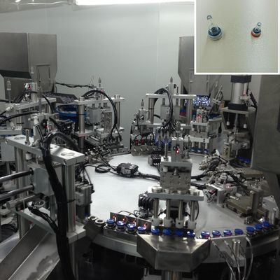 Turntable Type Automated Assembly Machine For Aluminum Lance Cap For Infusion High Capacity