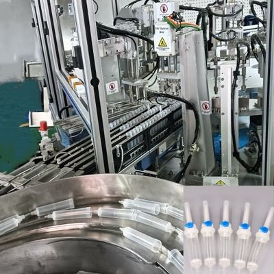 Professional Customized Medical Product Assembly Machine For I.V. Drops With Fibre Optic Inspection And Solutions