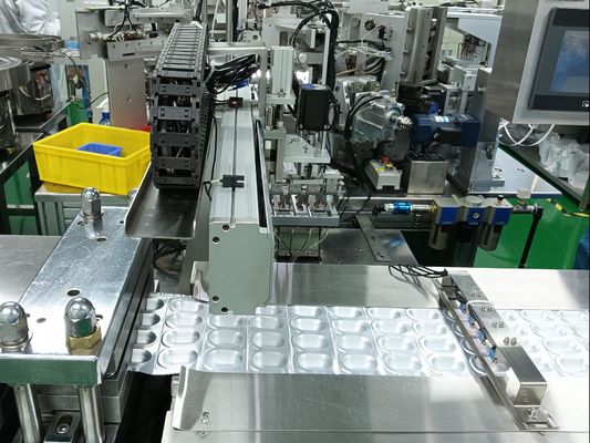 Iodophor Cap Blister Machine Automatic Packaging Machine Connected With Assembly Machine Together High Efficiency