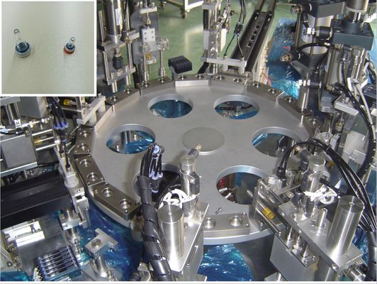 Medical Aluminium Long Lance Cap Automated Assembly Machine Turntable Operation Stable Performance