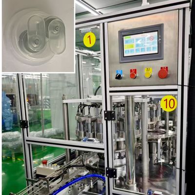 Non-standard Automation Mechanical Double-folding Cap Assembly Machine Fast Running Speed High Capacity