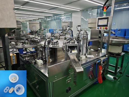 Euro Cap Assembly Machine For Plastic IV Infusion Bags And Bottles High Precision