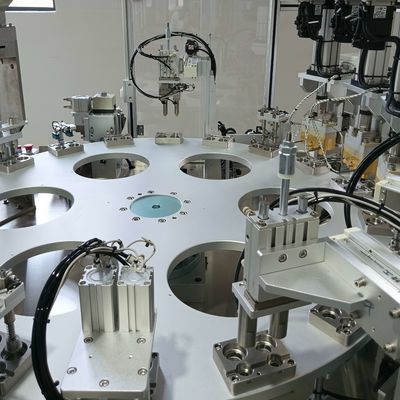 Automatic Assembly Machine For Moisture-proof Cover Controlled By PLC Turntable Type Operation