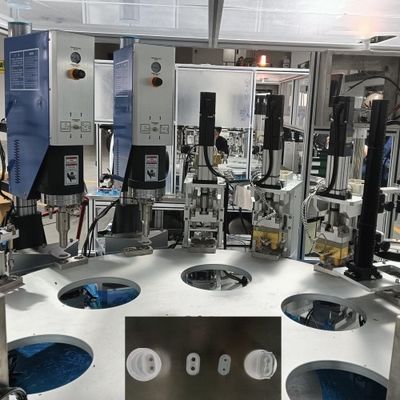 Ultrasonic Welding Infusion Cap Assembly Machine With Active Force Servo Motor Or Cylinder