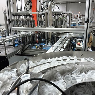 Mechanical Double-folding Lid Automated Assembly Machine High Capacity Connected With Image Inspection Machine High Efficiency