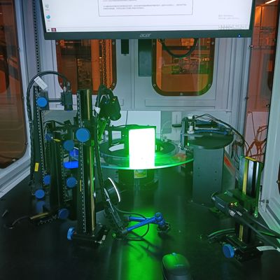 Automated Image Inspection Machine Detecting Injection Molding Defects Flaws Connected To Host Computer