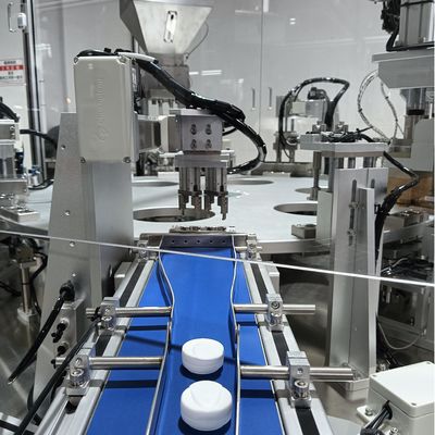 Moisture-proof Cap Automated Filling Machine Customizable Controlled By PLC And Operated By Display Screen