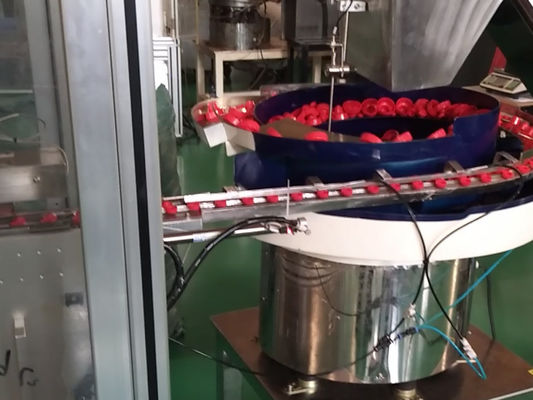 Butterfly Cap Automated Assembly Machine Made Of Stainless Steel Vibrating Tray Way Feeding