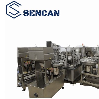 High Precision And Qualified Rate Euro Cap Assembly Machine For IV Infusion Soft Bags And Bottles