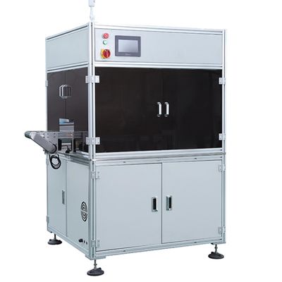 Automated Image Inspection Machine  Connected To The Assembly Machine With Loading Elevator To Improve Efficiency.