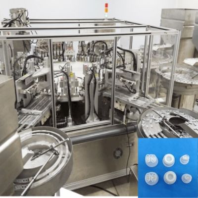 Turntable Type Pull Ring Ultrasonic Welding Infusion Cap Assembly Machine Stable Performance Stainless Steel