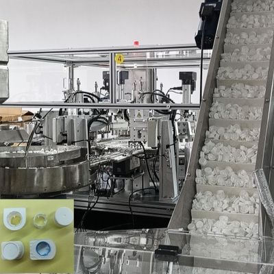 Ten Cavities Automatic Detection Function For 100% Qualified Heli Milk Cap Assembly Machine