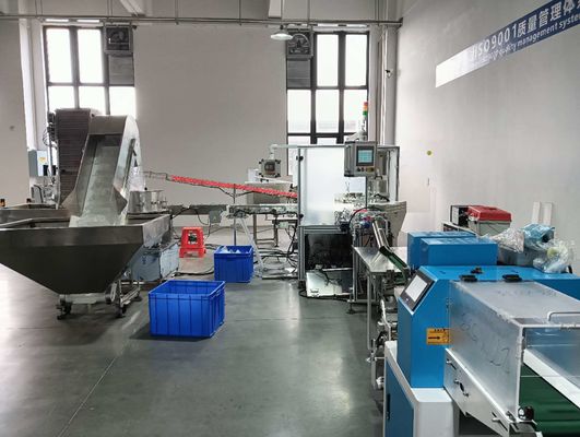 Screwing Machine And Packing Machine Connected Together For Production Whole Line