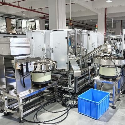 Automatic High Speed Turntable Type Infusion Double Folding Cap Assembly Machine