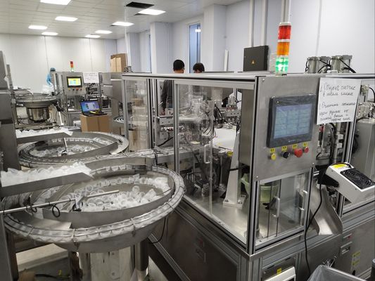 European cap bifold cap automated assembly machine turntable type, stable, efficient