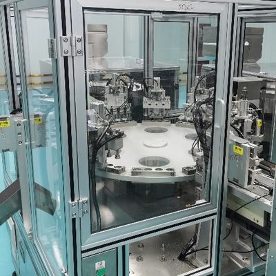 Stable Running Speed And High Assembly Accuracy Desiccant Cap Silica Gel Filling Sealing Cap Assembly Machine With Servo Motor And Indexing Drive
