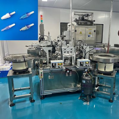 Good price Customizable Automated Assembly Machine For  Needle-free Connector With Turntable Operation And High Process Technology online